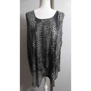 Adele & May 3X Sleeveless Snake Polka Dot Top